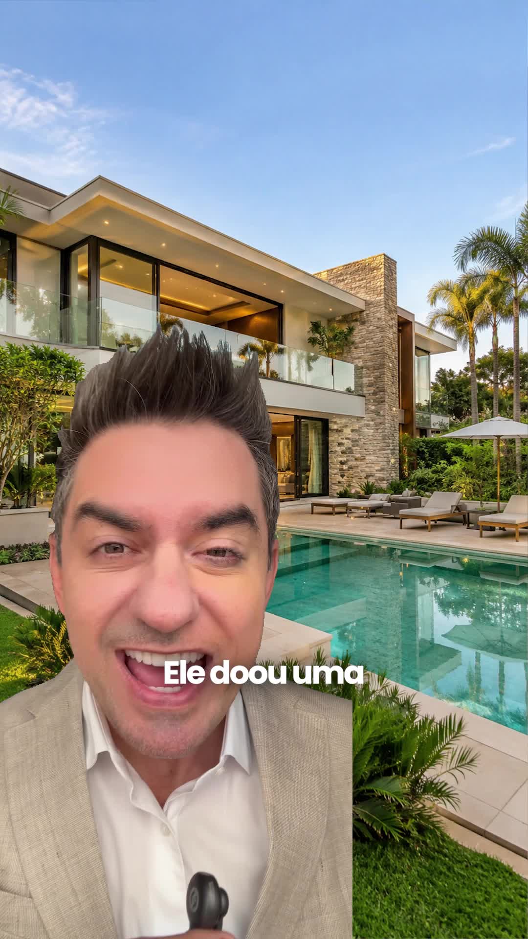 Ele doou a casa de 2 milhões pra uma associação beneficente. Que ele mesmo tinha fundado seis meses antes. E continuou morando lá, dando festa na varanda. Nesse caso do meu escritório, a doação vinha embrulhada em 