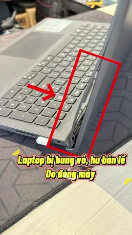 Laptop bị bung vỏ, hư bản lề, hư vỏ do đóng máy. Xem cách xử lý ngay 👇👇👇#volaptop #thayvolaptop #suabanlelaptop #sualaptopcantho #bpstorecantho 