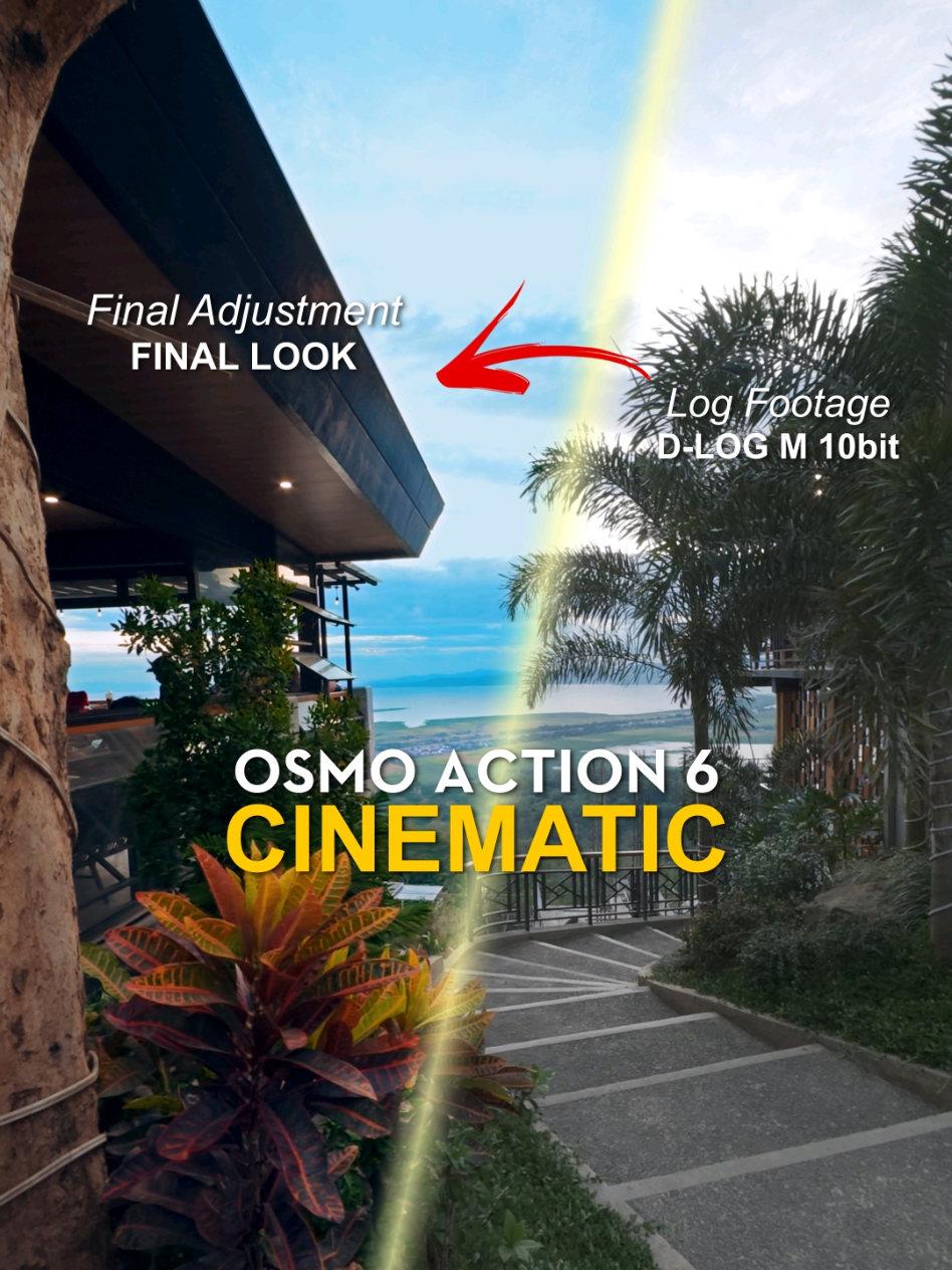 From bad footage to cinematic, Osmo Action 6 colorgrading. #creatorsearchinsights #djiosmo #djiaction6 #actioncamera #contentcreation 
