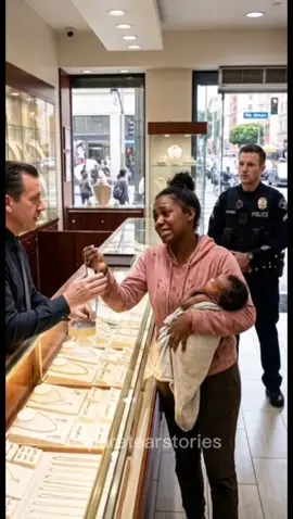 She Had to Sell Her Gold for Cash… But This Officer Did THIS! 🥺❤️ #shorts #kindness 