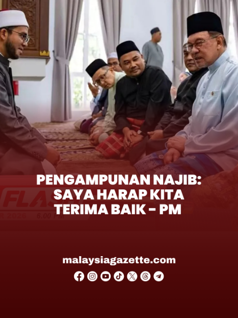 Pengampunan Najib: Saya Harap Kita Terima Baik - PM  #mgflash  Perdana Menteri Datuk Seri Anwar Ibrahim berharap pengampunan yang diberikan kepada Datuk Seri Najib Tun Razak diterima dengan baik. Menurutnya, sebagai Perdana Menteri tugasnya adalah memberi nasihat, sementara Yang di-Pertuan Agong mempunyai kuasa mutlak memberi pengampunan.  #malaysiagazette #PengampunanNajibRazak