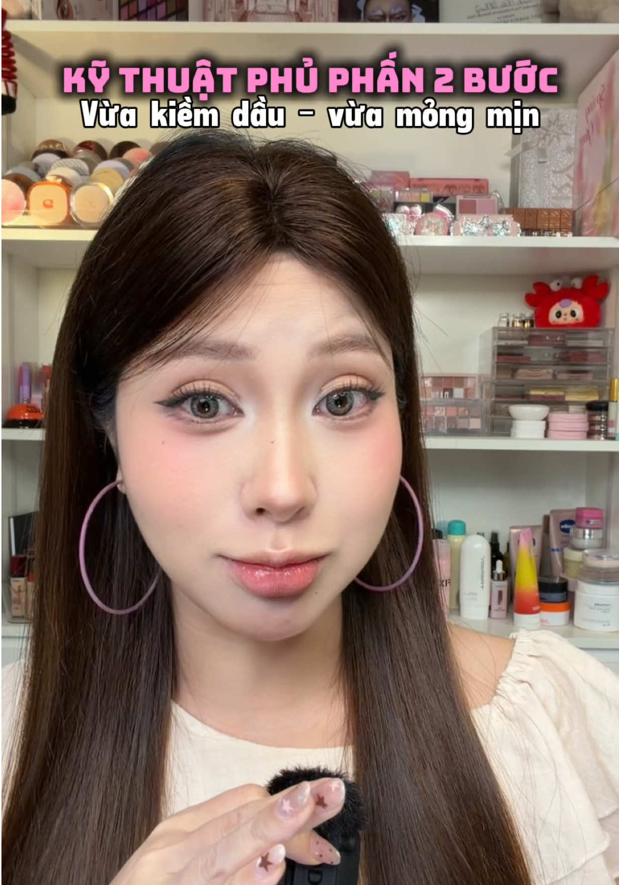 Kĩ thuật phủ phấn 2 bước #trinhkieunhung #makeup #seamakeup #HợptáccùngSeaMakeup #tuhocmakeup 