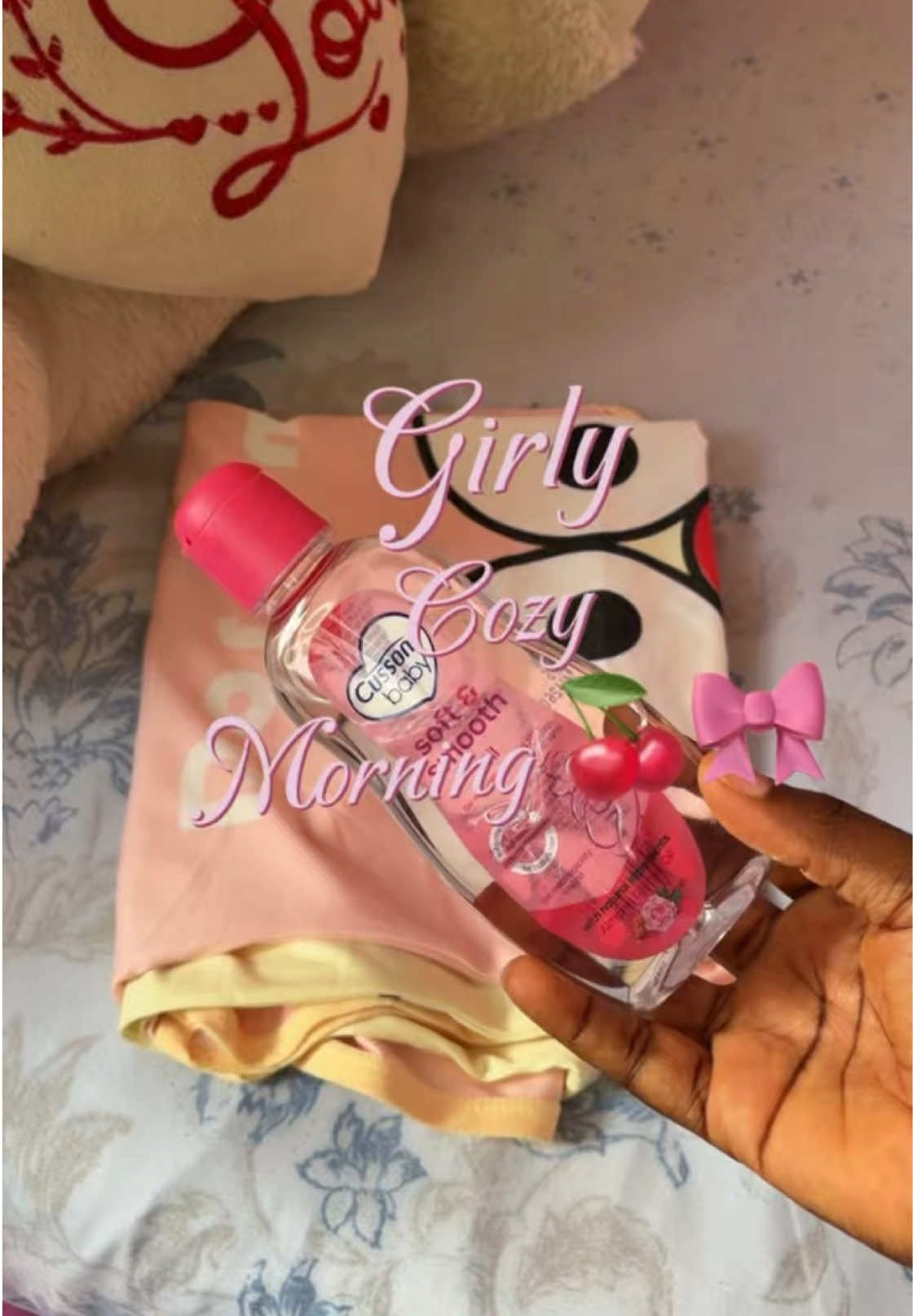 cozy girly morning 🎀✨. I woke up feeling tired 😫.  #morningroutines  #morning  #cozy  #girlythings  #morningvlogs 