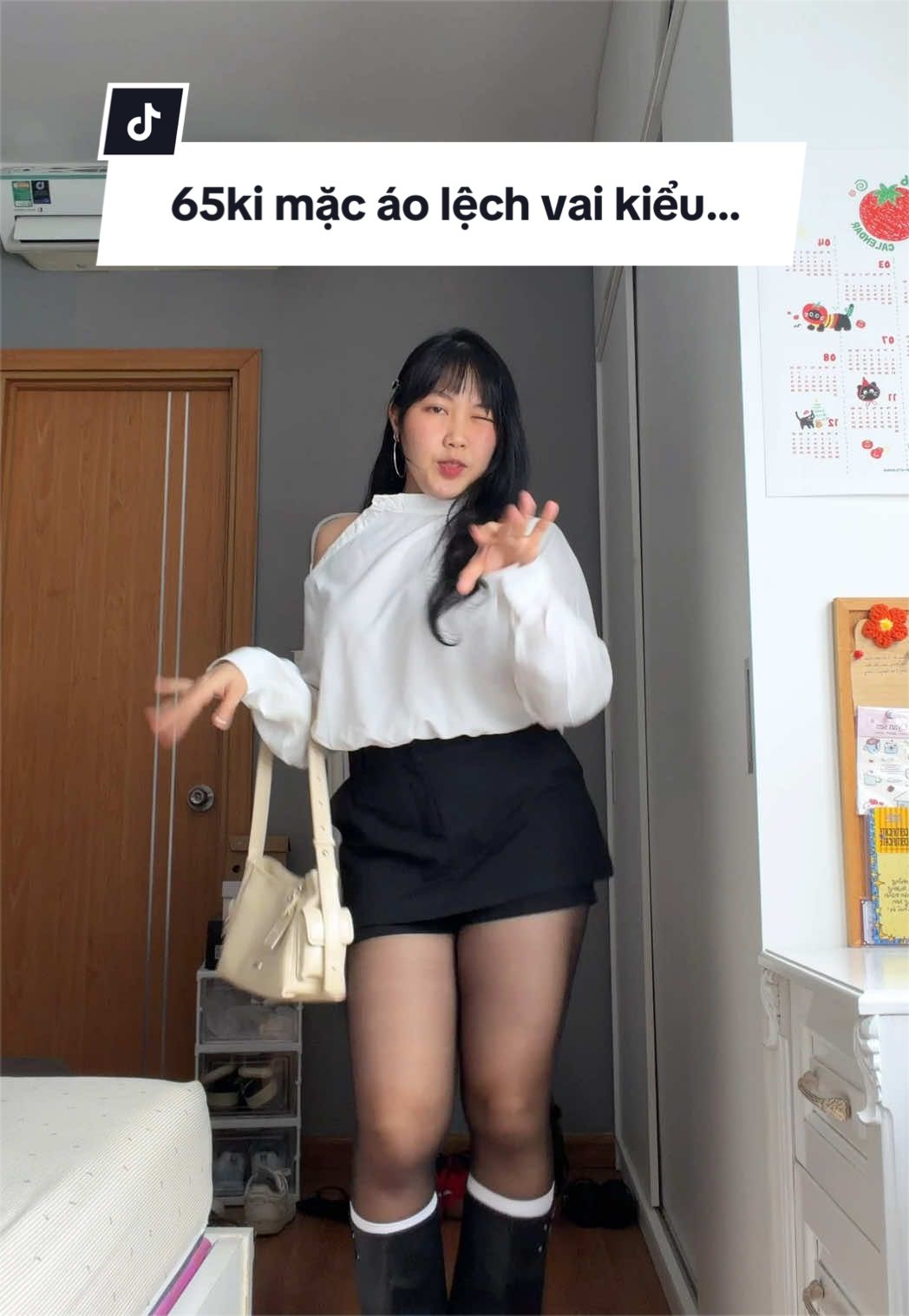 Chubby 65ki vẫn mặc vô tư hehe 🌸 #phoidoxinh #thoitrangnu #viral #chubby #aotrevai @29feb.closet 