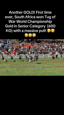 We are World Champs again! 😀🇿🇦 #tugofwar #mosselbay #westerncape  Another GOLD! First time ever, South Africa won Tug of War World Championship Gold in Senior Category  (600 KG) with a massive pull! 🥳🥳🥳🥳🥳 #fyp #fypシ 