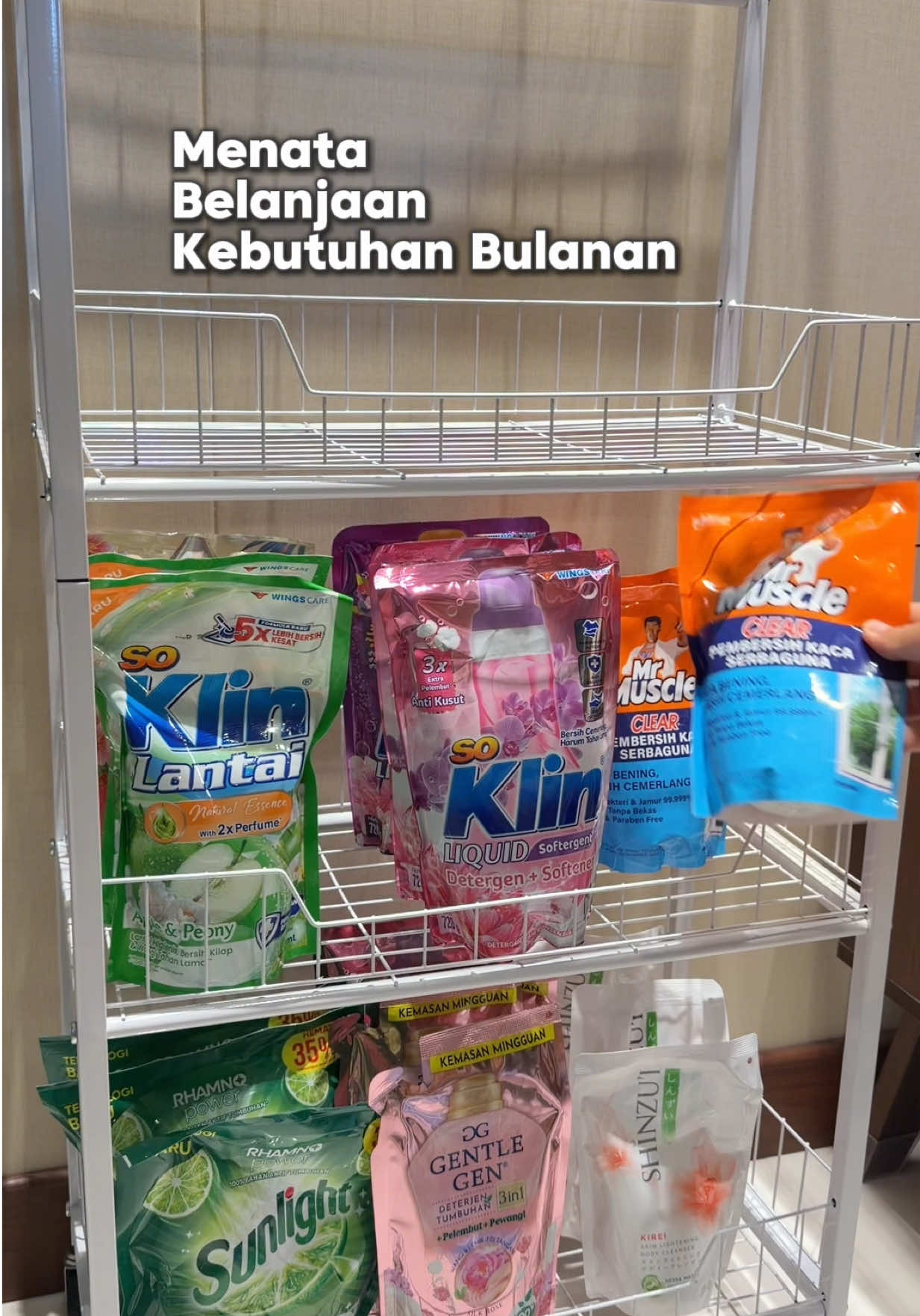 Belanja kebutuhan bulanan. #rak #rakserbaguna #raketalase #rakbesi #rakbarang 