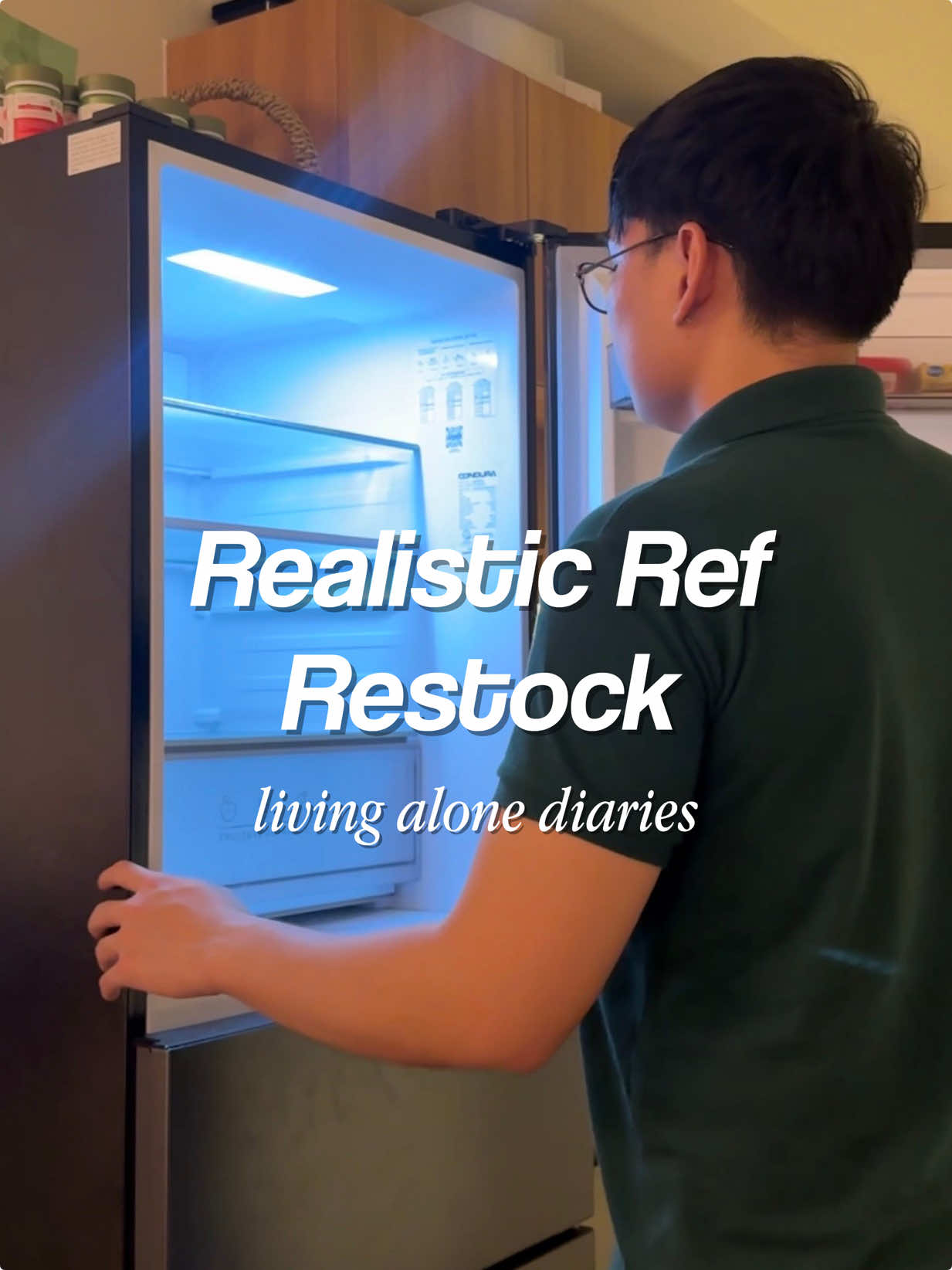 asmr ref restock! 🫶 #livingalone #sololiving #condolivingph #fridgerestock #groceryrestock 