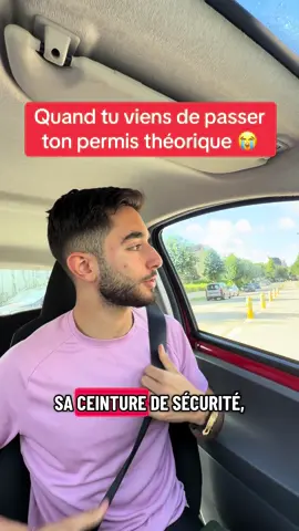 Quand tu viens de passer ton permis théorique 🤣🤣 #permis #theorie #code 