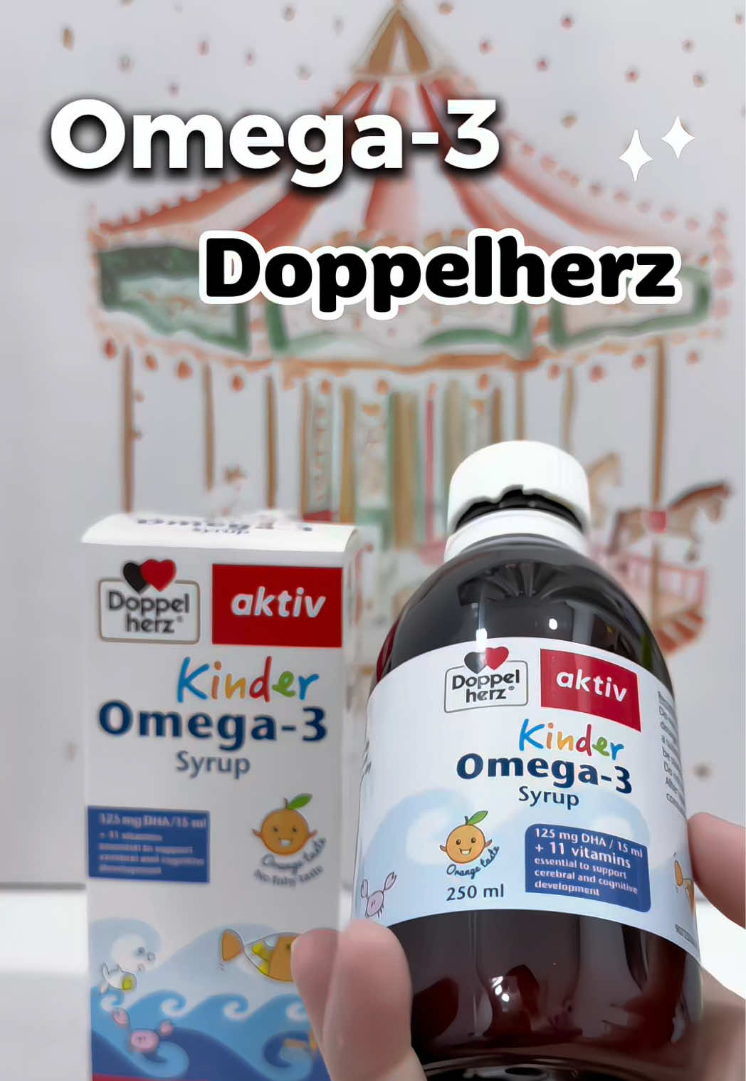 Bổ sung omega-3 cho bé nhé các mom ơi #Doppelherz #Omega3Doppelherz #PhatTrienNaoBo #tangtrinhochobe 