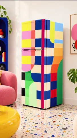 #creatorsearchinsights #drawingdrawings  Keeping the food cool and the colours bold!  Turned this everyday refrigerator into a hand-painted piece of art bringing a little more colour and happiness into the home. Would you have this in your space?  #ShahulArt #painting