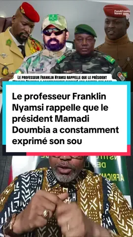 Le professeur Franklin Nyamsi rappelle que le président Mamadi Doumbia a constamment exprimé son soutien aux pays de l'AES. II a systématiquement écarté toute initiative susceptible d'altérer la stabilité institutionnelle ou la cohésion de ces États.