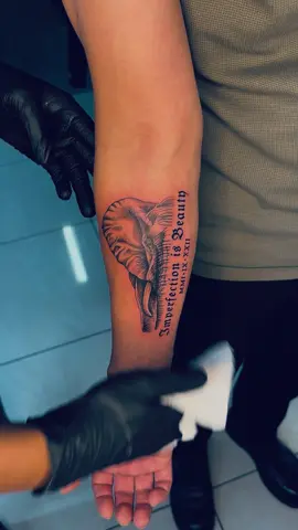 A reminder that strength doesn’t always have to roar. 🐘🖤 “Imperfection is Beauty” — a piece with meaning, detail and character. Your next tattoo could be the one you’ve been thinking about. 👀 📍 1078 Burnett Street, Hatfield, Pretoria 📲 065 178 0709
