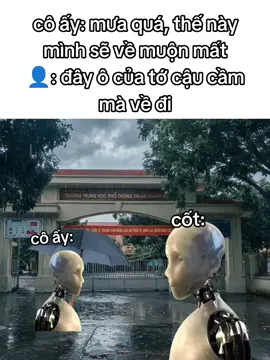 cậu về cẩn thận nhé#cailop #meymey #troimua #truonghoc #cot 