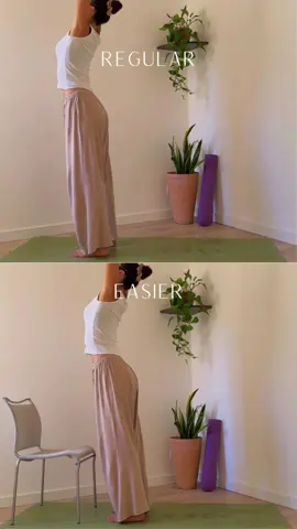 Pick the variation of this YOGA FLOW that works best for you today and repeat the sequence twice 🫶 You can practice with me by clicking the link in my profile 🌱