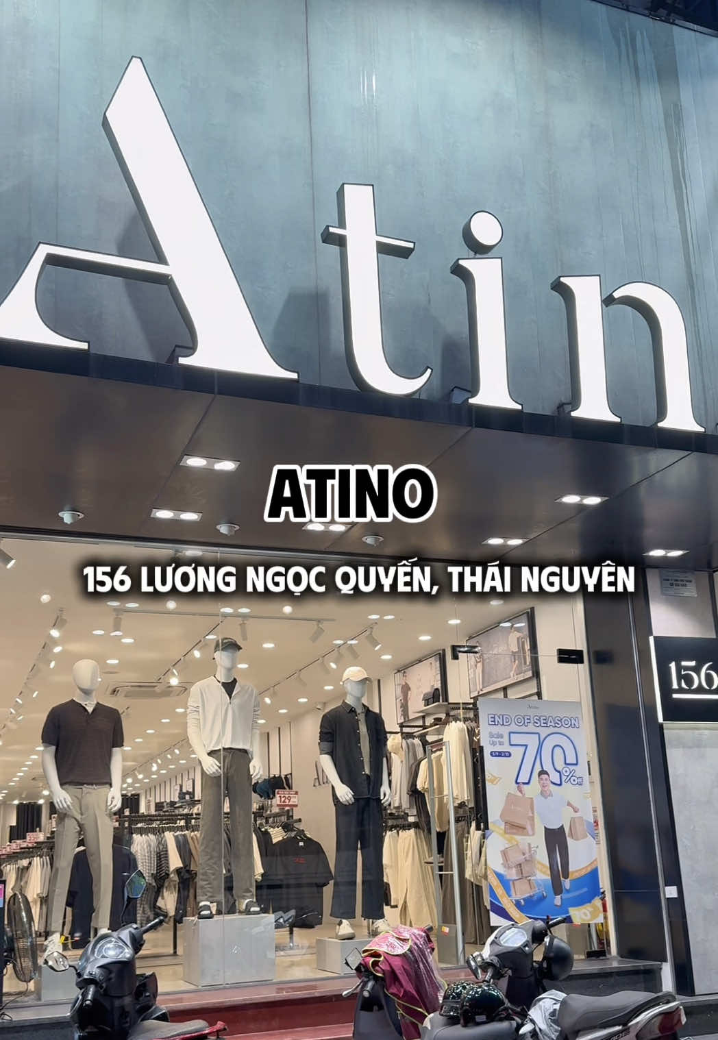 Các bạn sinh viên 2k8 để ý ATINO đang có chương trình sale cuối mùa với rất nhiều sản phẩm giá hời!! #atino #endofseasonsale #thainguyentattantat #thainguyen 