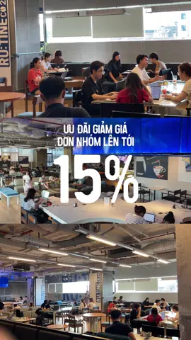 Đi đông, giảm đậm. Ưu đãi lên tới 15% khi đi nhóm đông tại Ru:tine 🌦️ #rutineco24 #coworkingspace #studycoffee #workinginyourneighborhood