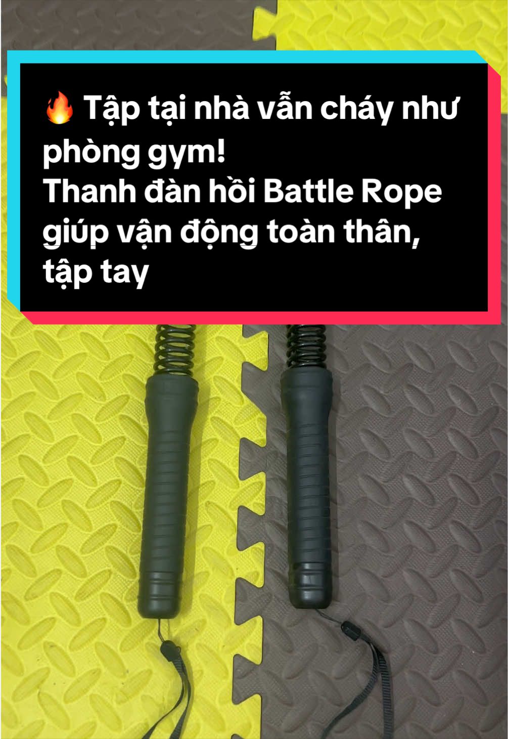🔥 Tập tại nhà vẫn cháy như phòng gym! Thanh đàn hồi Battle Rope giúp vận động toàn thân, tập tay – vai – lưng – core cực tiện 💪 ✅ Thiết kế không dây, gọn nhẹ ✅ Dễ sử dụng, phù hợp nhiều bài tập ✅ Tập thể lực, cardio, boxing đều hợp 💰 Giá ngon, sắm ngay một bộ để chiến thôi! 🥊 #BattleRope #DayDanHoi #DungCuTapGym #TapTheLuc #GymTaiNha     