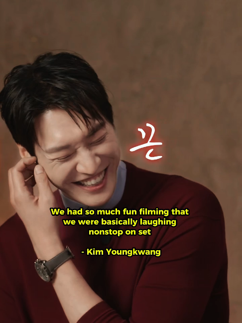 i feel like chae soobin is really good at making him laugh #kimyoungkwang #chaesoobin #takechargeofmyheart #김영광