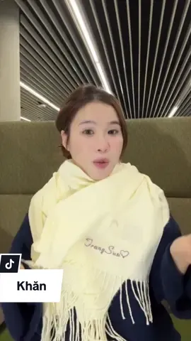 Em khăn này vừa xinh vừa có dấu ấn riêng nữa#goilatrangsua 