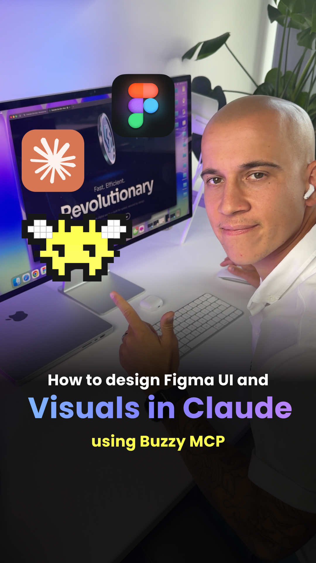 How to design Figma UI and top-tier visuals in Claude using @Buzzy MCP 🐝🔥 1. Open Claude 2. In Connector, first add Figma 3. Then add a custom connector and name it Buzzy 4. Paste Buzzy MCP link 5. Then prompt a new design 6. Claude builds the full layout directly in Figma 7. And Buzzy takes care of top-tier visuals 8. Including motion graphics, interactive 3Ds, and images for your UI 9. And inserts them directly into your Figma UI 👉 Add Buzzy MCP to ChatGPT for free! (Link on my profile) #webdesign #Buzzy #ai #buzzyai #ui