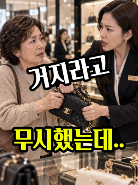 백화점에서 쫓겨난 할머니, 다음 날 직원들이 고개를 숙였다. 백화점에서 가방 하나를 보던 평범한 할머니.  직원은 그녀를 거지처럼 취급하며 매장에서 내쫓으려 합니다.   하지만 다음 날, 백화점 직원들은 모두 한 사람을 기다리고 있었는데…   “우리 새 회장님이셔.”   사람을 겉모습만 보고 판단하면 안 되는 이유.  끝까지 보시면 마지막에 제대로 된 사이다가 기다립니다.  ※ 본 영상은 AI 기술로 제작한 창작 드라마입니다.  등장인물과 이야기는 실제 인물 및 사건과 관련이 없습니다. 👇 댓글로 여러분의 생각을 남겨주세요! 👍 구독 • 좋아요 🔥 매일 올라오는 막장드라마 ⚡️ 유튜브에서 하루 앞선 영상 업로드 👇 아래 링크 클릭해서 정주행하기 https://www.youtube.com/@막장온오프 #막장드라마 #고부갈등 #시어머니 #며느리 #가족갈등 #사이다 #릴스 #복수 #막장온오프