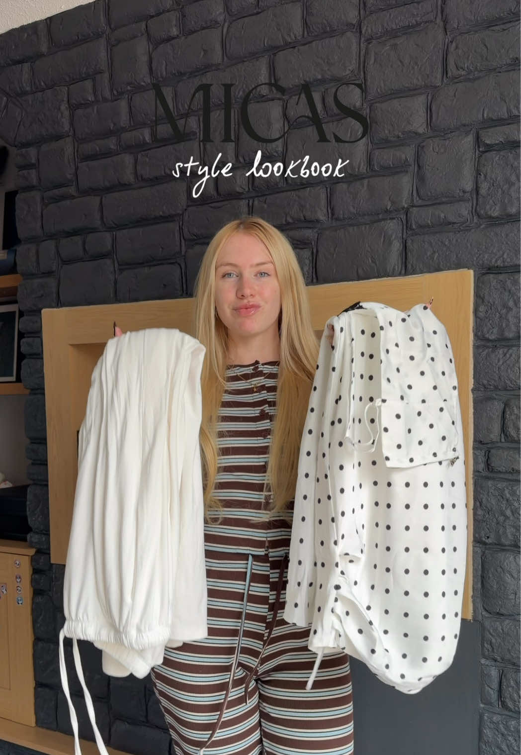 micas styling lookbook🖤 two completely different looks from micas, but somehow both feel so me! from the glam black & white polka dot two piece with fluffy heels and croc print accessories, to the effortless white co ord styled for that comfy airport chic moment… which one are you choosing?✨ @MICAS  #micas #micasgal #micasreview #OOTD #outfitinspo
