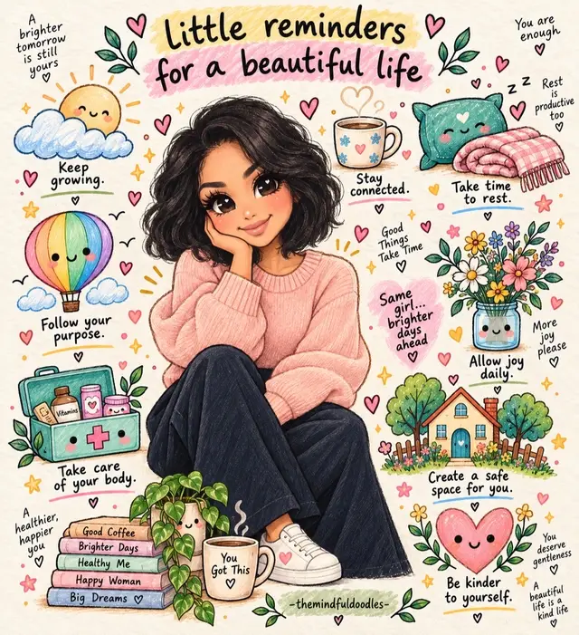 A little reminder: a beautiful life is built in the small moments—resting when you need to, choosing joy, taking care of yourself, and giving yourself grace along the way. 🤍 #ALittleMoreYou #GentleReminder #SelfGrowth #ChooseJoy 
