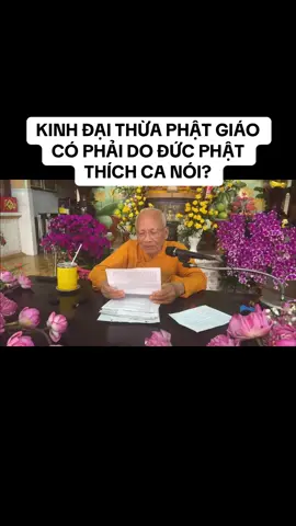 KINH ĐẠI THỪA PHẬT GIÁO CÓ PHẢI DO ĐỨC PHẬT THÍCH CA NÓI? #thiensuanlachanh #loiphatday #tinhxalienhoa 