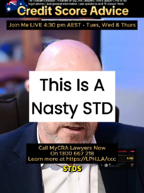 Do You Have This Nasty STD yeah mate we call them  STDs  Oh 5 defaults mostly due to my ex girlfriend yeah mate we call them  STDs  Sexually  Transmitted  Defaults #vd #std #sti ##yougottheclap #genx #creditscore #cleanup