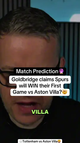 Mark Goldbridge predicts Tottenham Hotspur vs Aston Villa in the Premier League at the Tottenham Hotspur stadium #markgoldbridge #tottenham #astonvilla #PremierLeague #spursvilla 