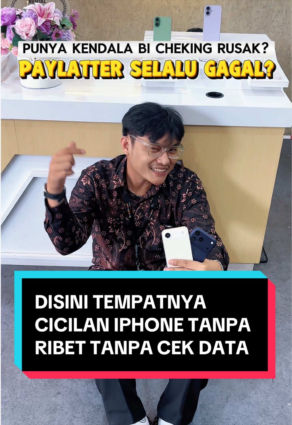 Ga usah mikir panjang karna di rental ponsel indonesia cicilan iphone tanpa aplikasi tanpa bi cheking🥳#rentalponselindonesia #cicilaniphone #foryoupage #iphone 