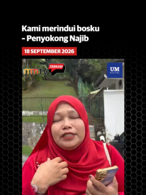 Kami merindui bosku – Penyokong Najib Berita penuh: https://www.kosmo.com.my/2026/09/18/kami-merindui-bosku-penyokong-najib/ #mmtvterkinikosmo #mmtv #berita