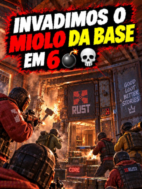INVADIMOS O MIOLO DA BASE EM 6 💣💀 #rust #gaming #rustclips #rustgameplay #rustgame