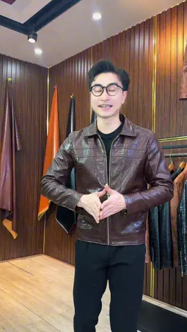 Áo da vân da cá sấu 