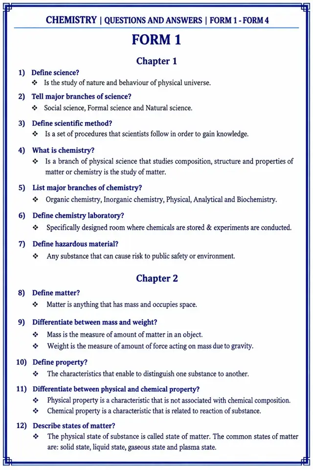 Chemistry F1 👨‍🏫 