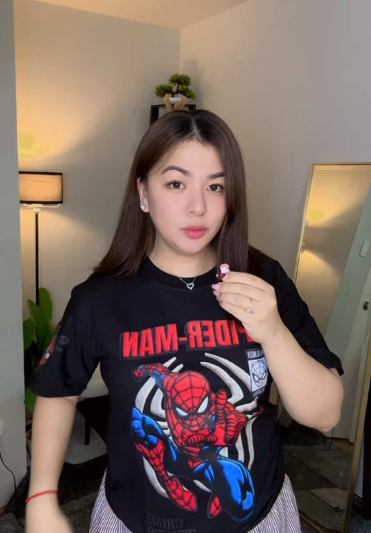 Cute pang everyday pero pwede rin pang-Christmas party or pang-gift this holiday season 🎄 Spider-Man graphic tee na available for kids hanggang adults, with sizes up to 3XL. #spidermanshirt #kidsgraphictee #christmaspartyoutfit #holidaygiftideas #kidsoutfitideas 