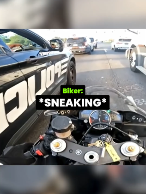 Biker Really Asked a Cop If Lane Filtering Is LEGAL😭