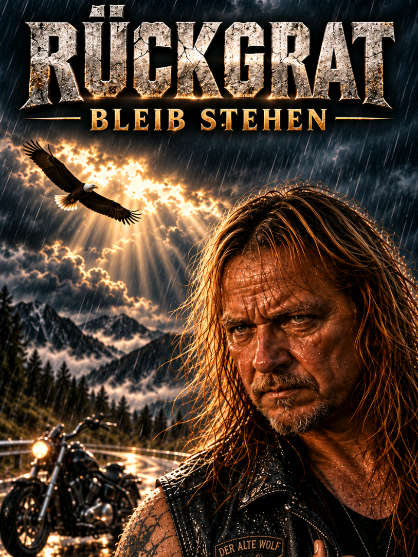 Wenn der Wind sich dreht, zeigen viele ihr wahres Gesicht. 🐺 RÜCKGRAT – Bleib stehen, wenn andere sich drehen. Der komplette Song ist auf YouTube bei „Der alte Wolf“. #Rückgrat #DerAlteWolf #Deutschrock #BikerMusik 