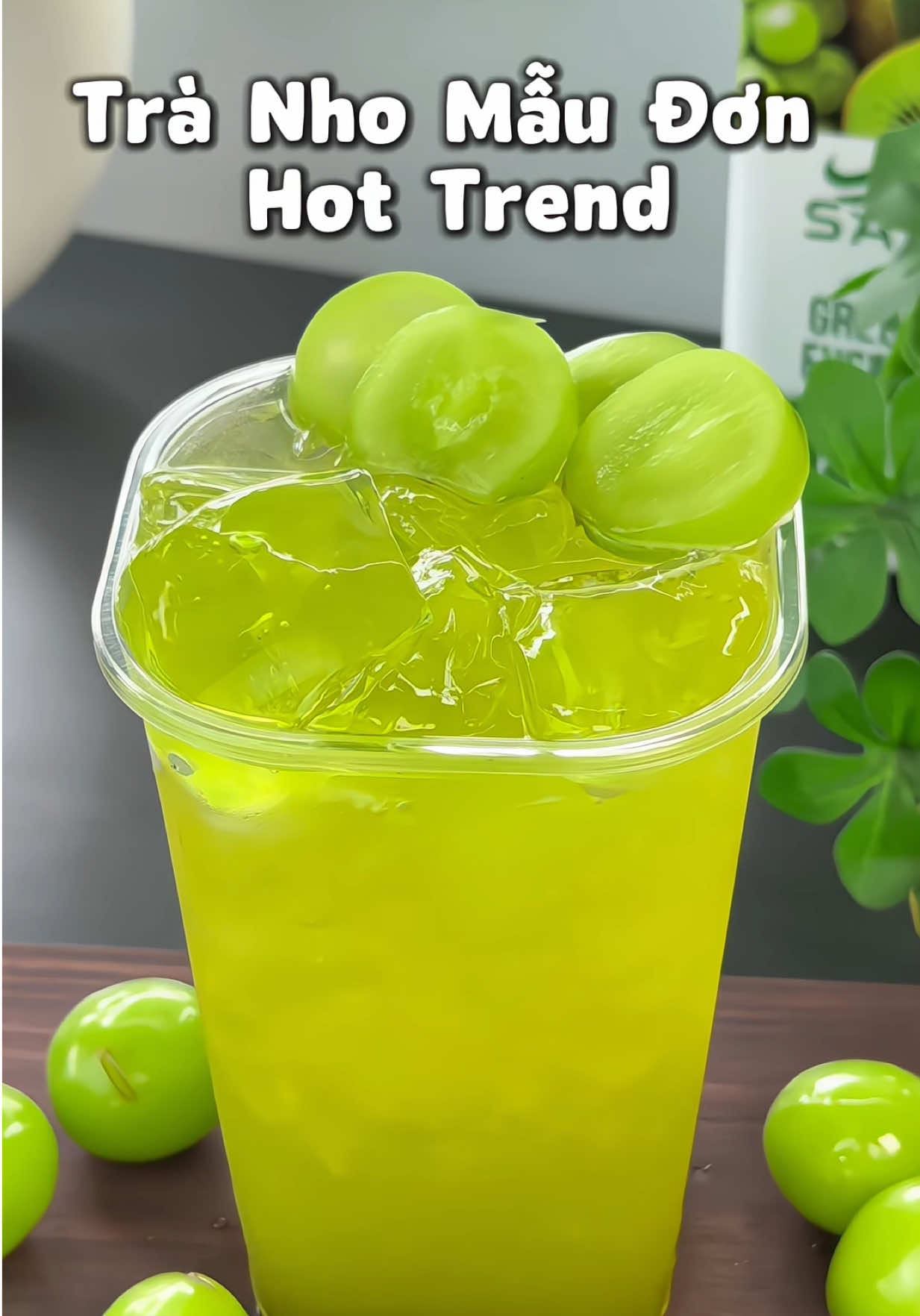 Trà Nho Mẫu Đơn này nó vừa ngon rồi mà còn siêu đẹp nữa. Bảo sao không hot được chứ #vaobepcungtu #tranhomaudon #tranhoxanh #tranho #phache 