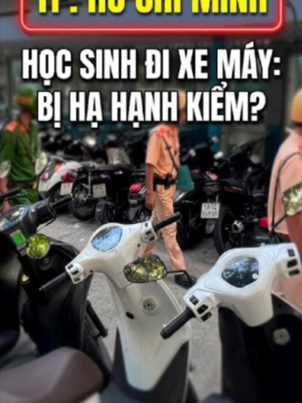 Sở GDĐT TPHCM xử nghiêm học sinh đi xe máy Sở Giáo dục và Đào tạo TPHCM vừa ban hành chỉ đạo khẩn, yêu cầu tất cả các trường học trên địa bàn phối hợp chặt chẽ với lực lượng CSGT để xử lý nghiêm 100% học sinh vi phạm luật giao thông. Theo đó, các trường sẽ rà soát, quản lý chặt chẽ học sinh đi xe máy dung tích trên 50cc hoặc xe máy điện khi chưa đủ tuổi. Thông tin học sinh vi phạm từ công an sẽ được gửi trực tiếp về trường để làm căn cứ xếp loại rèn luyện, hạ hạnh kiểm và thông báo đến phụ huynh. Đây là động thái quyết liệt nhằm nâng cao ý thức chấp hành an toàn giao thông, đồng thời siết chặt trách nhiệm của gia đình trong việc không giao xe cho người chưa đủ điều kiện điều khiển. Hãy chia sẻ ngay thông tin này đến các bậc phụ huynh và học sinh để tránh vi phạm!  #hocsinhviphamgiaothong #sogddttphcm #giaoduc  #nkth24h #tphcm