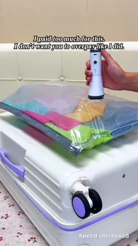 Fit three suitcases worth of clothes into one.#spacesaver#packwithme#vacuumstoragebags #dealsforyoudays#summerwins