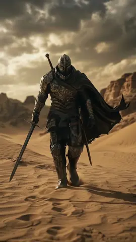 The sands remember what steel was forged to forget. #DarkFantasy #Knight #DesertWanderer #CinematicArt #WarriorSpirit 