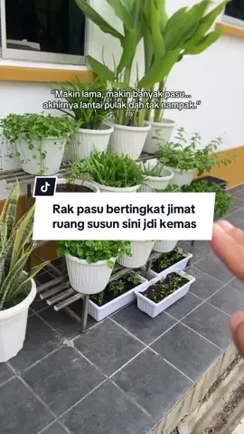 Kalau dah banyak pasu tapi taktau nak letak mana, rasanya rak ni memang boleh settlekan masalah tu. #rakpasu #rakpasubertingkat #rakpasubunga 