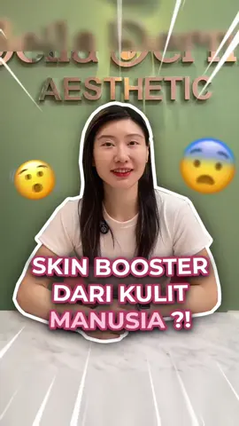 Skin Booster terbuat dari kulit manusia yang udah mening***⁉️😱 #skinbooster #edukasikecantikan #klinikkecantikan #belladermaaesthetic 