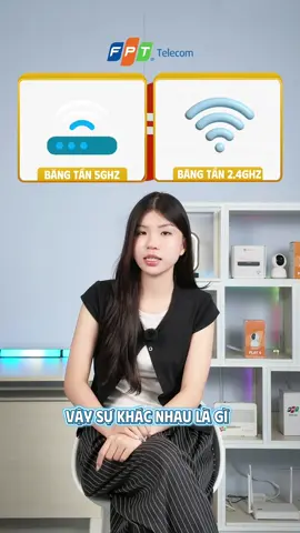 Wifi 5Ghz có thật sự nhanh hơn 2.4Ghz 🤔 #fpttelecom #xuhuong #congnghe #learnontiktok #wifi 