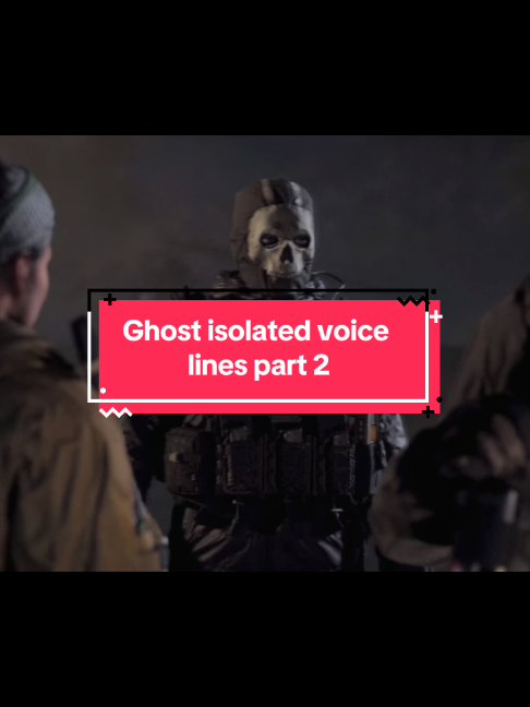 part two of the Ghost isolated vocals I promised (first one is also a minute long and a few videos back on my page) #Ghost #SimonRiley #simonrileyghost #cod #codmen #samuelroukin #asmr