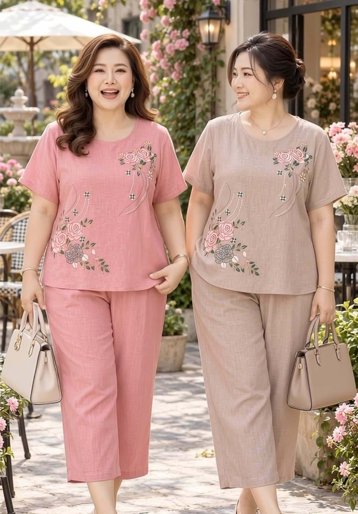ชุดเซ็ทผ้าฝ้ายผสมลินิน  ใส่สบายได้ทุกโอกาส ##ชุดเซ็ทสาวอวบ##แฟชั่นสาวอวบ##ชุดเซ็ทสวยๆ##เสื้อผ้าแฟชั่น##เสื้อสาวอวบ