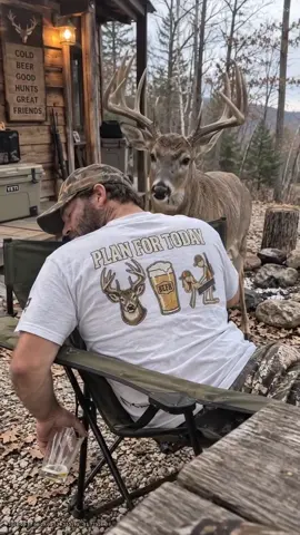 Solid plan for deer camp. 🦌🍺 #PlanForToday #WhitetailHunting #DeerCamp #Outdoorsman #HuntingHumor 