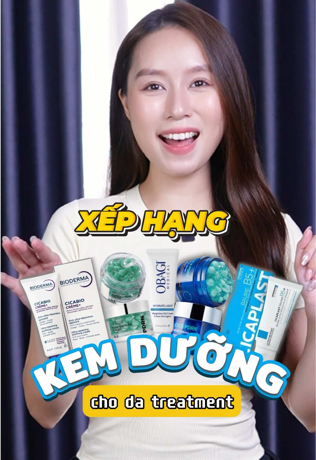 Xếp hạng kem dưỡng cho da treatment 🫶🏻 tui da hhtd nên nhiều khi xài không có hợp lắm,ai có trải nghiệm khác nhớ cmt nhen #foryou #review #fyp #skincare #123fabe 