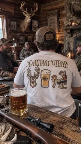 Solid plan for deer camp. 🦌🍺 #PlanForToday #WhitetailHunting #DeerCamp #Outdoorsman #HuntingHumor 